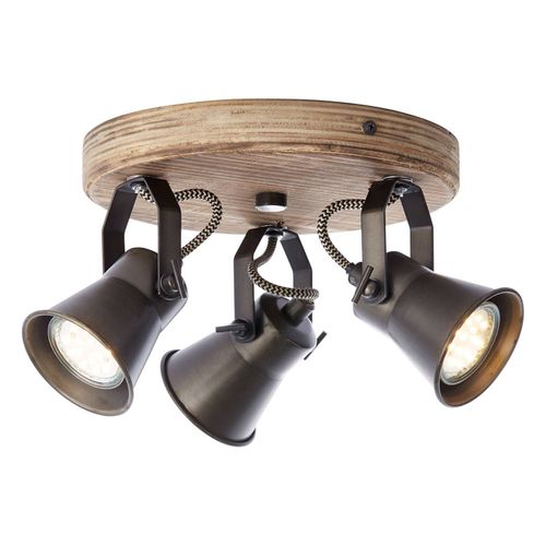 Spot Pour Plafond Seed À 3 Lampes, Noir