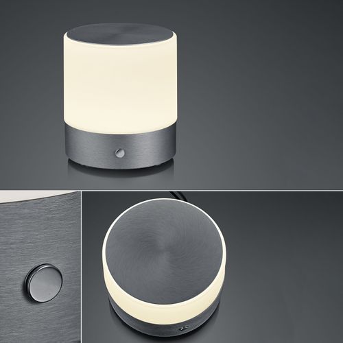 Bankamp Button Lampe Table Led H18,5 Cm Anthracite