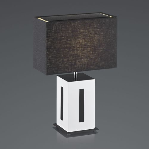 Bankamp Karlo Lampe À Poser Blanche/Noire, H47 Cm