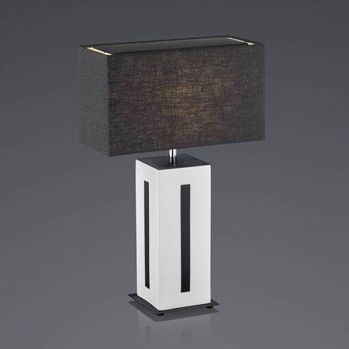 Bankamp Karlo Lampe À Poser Blanche/Noire, H56 Cm