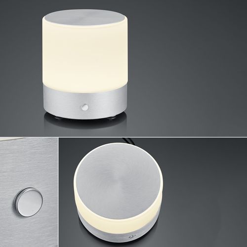 Bankamp Button Lampe À Poser Led H18,5 Cm Alu