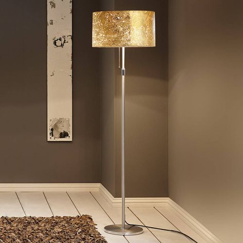 Lampadaire Alea Loop Recouvert À La Feuille D'or