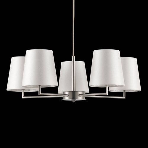 Lustre La Havane À 5 Lampes Blanc Crème