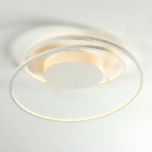 At - Plafonnier Led Unique En Blanc