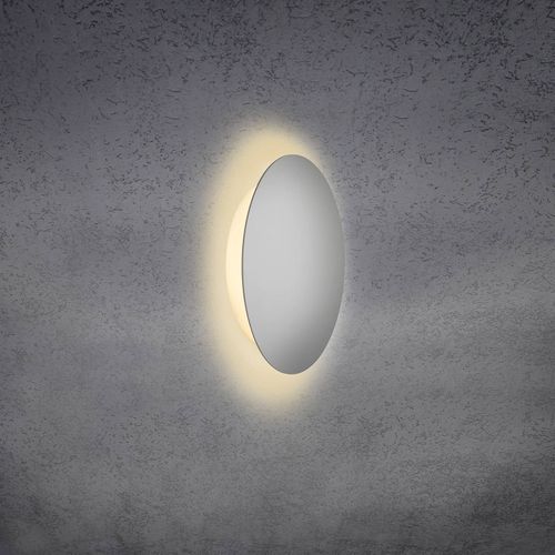 Escale Blade Applique Led, Argentée Mate, Ø 24 Cm