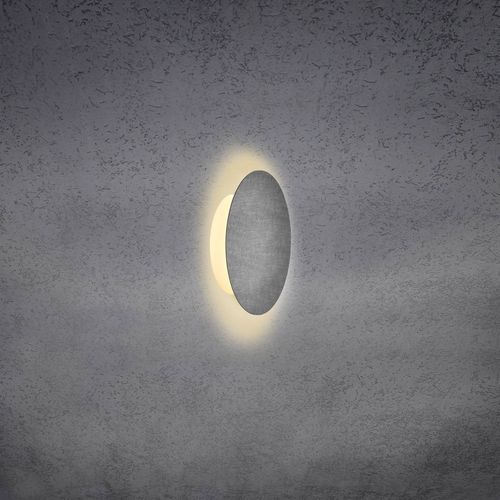 Escale Blade Applique Led, Aspect Béton, Ø 18 Cm