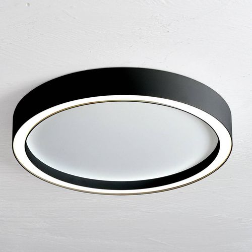 Bopp Aura Plafonnier Led Ø 30 Cm Blanc/Noir