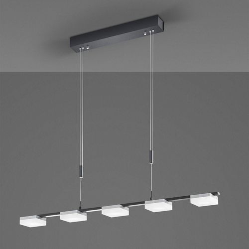 Bopp Quad Suspension Led À 5 Lampes, Noire/Alu
