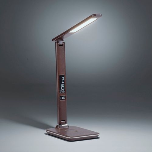 Lampe À Poser Led Adriano, Cct, Dimmable, Brune