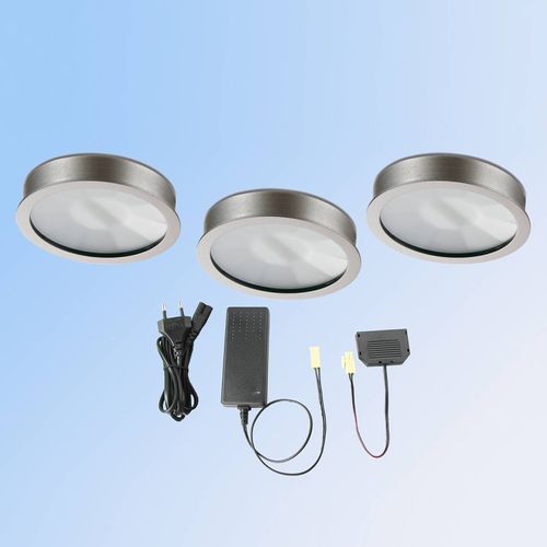 Set 3 Spots Led Encastrables Cubic 68 Blanc Chaud