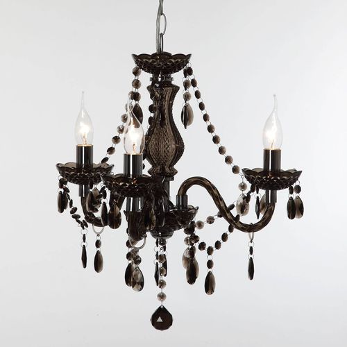 Lustre Noir Perdita, À Trois Lampes