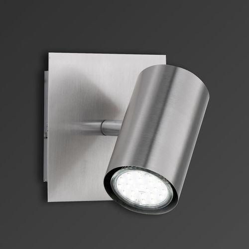 Spot Mural Dora Avec Spot Orientable - Nickel Mat