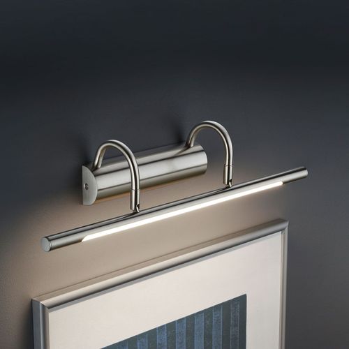 Applique Tableau Led Lorena, Aspect Nickel Mat