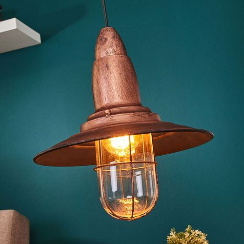 Suspension Fisherman, Finition Cuivre Antique
