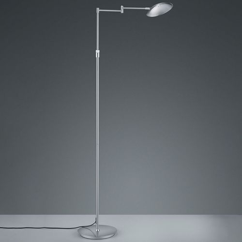 Lampadaire Led Calcio, Réglable, Nickel Mat