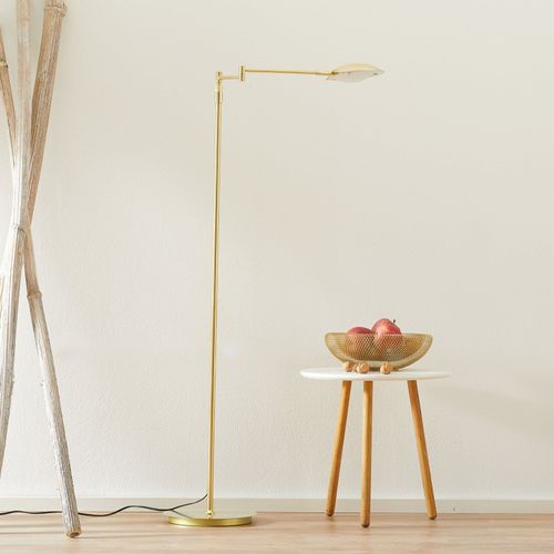 Lampadaire Led Calcio, Réglable, Laiton Mat