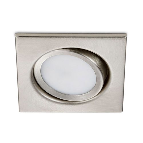 Spot Encastré Led Rila Inclinable, Nickel Mat