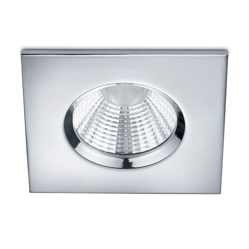 Spot Encastré Led Zagros Carré Ip65, Chromé