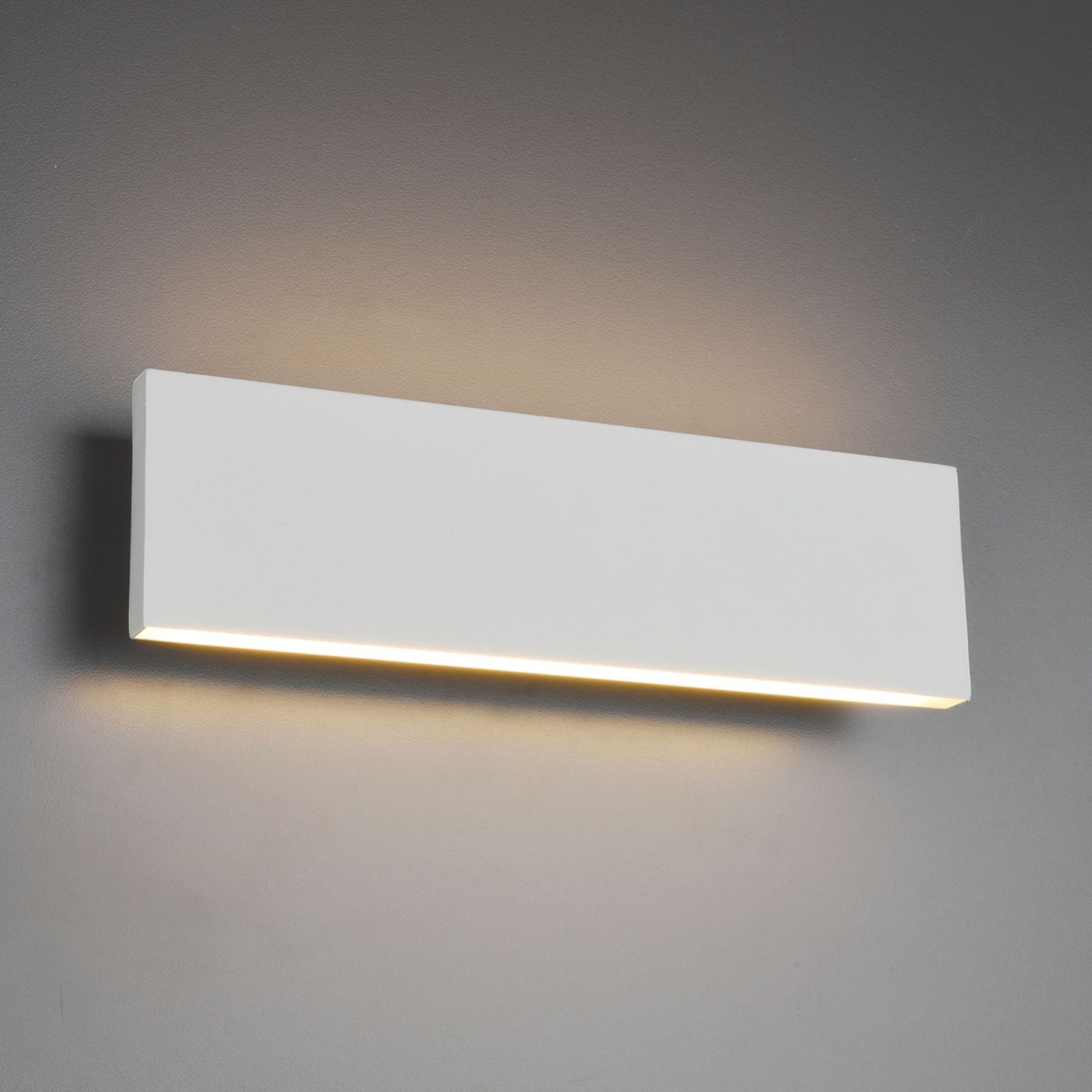 Applique LED Concha 28&nbsp;cm, blanche