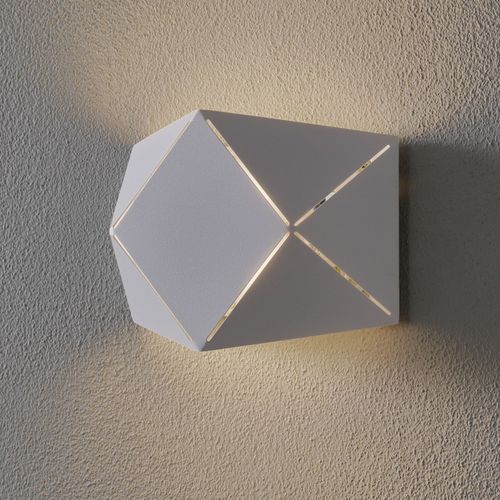 Applique Led Zandor Blanche, Largeur 18 Cm
