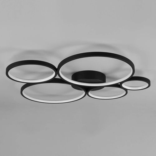 Plafonnier Led Rondo, Noir Mat