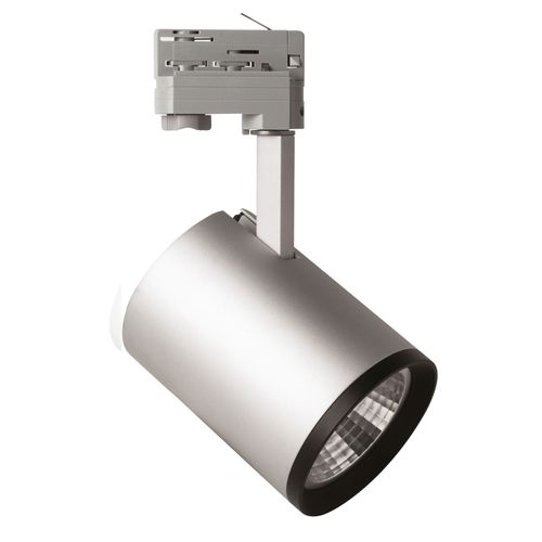 Spot Led Marco Pour Rail Triphasé Argenté 4 000 K