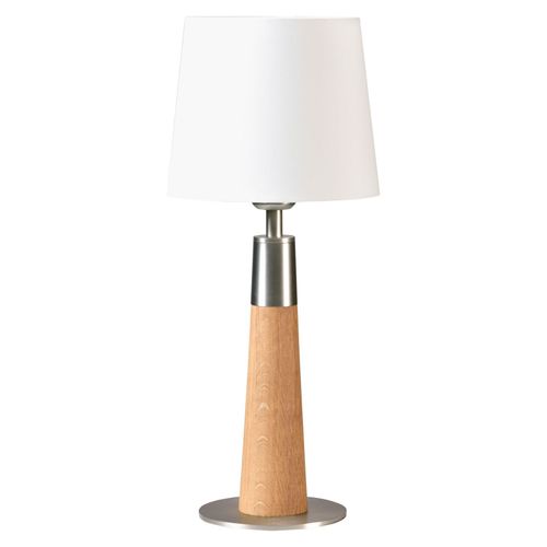Herzblut Conico Lampe Blanche, Chêne Huilé, 44 Cm