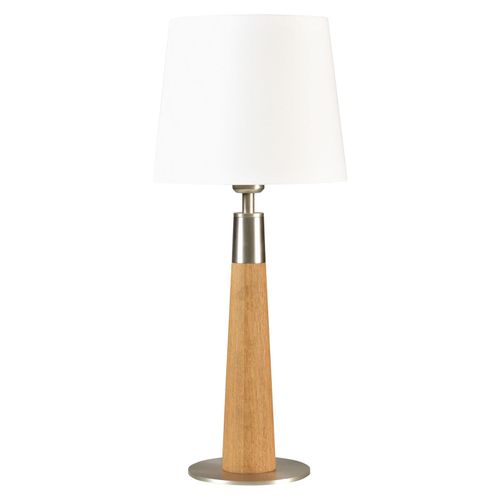 Herzblut Conico Lampe Blanche, Chêne Huilé, 58 Cm