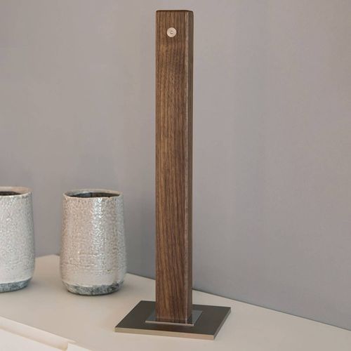 Herzblut Leonora Lampe À Poser Led Noyer