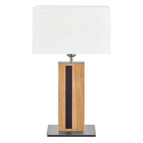 Herzblut Maive Lampe À Poser, Chêne Huilé 56cm