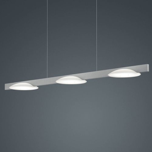 Helestra Pole Suspension Led À 3 Lampes Nickel