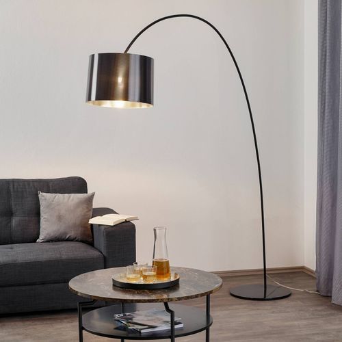 Lampadaire Arqué Roxx Par Helestra, Noir