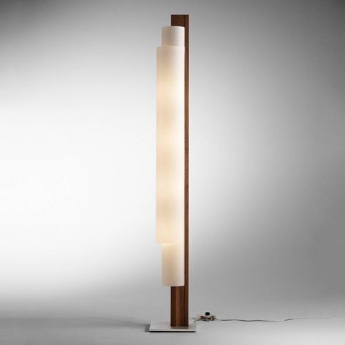 Lampadaire Led Stele En Bois De Noyer