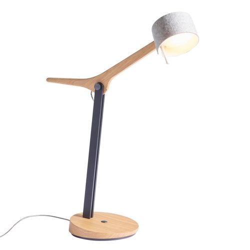 Lampe À Poser Led Frits En Bois De Chêne