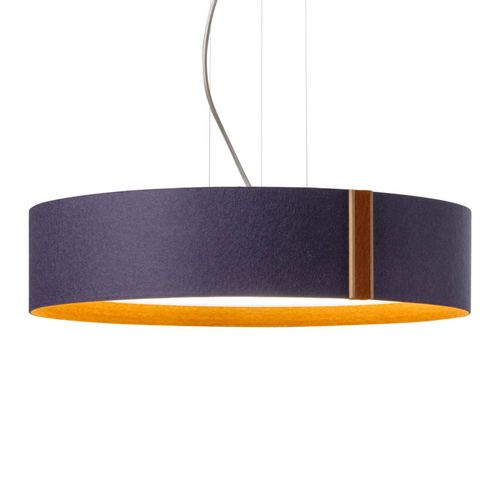 Suspension Led Larafelt, Ø55cm, Indigo/Cannelle