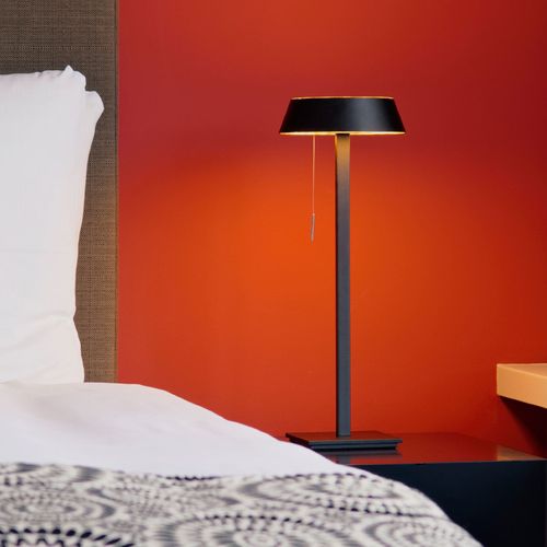 Oligo Glance Lampe À Poser Led Noire Mate