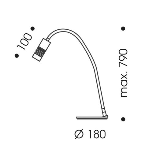 Oligo A Little Bit Colour Lampe Table Noire/Noire