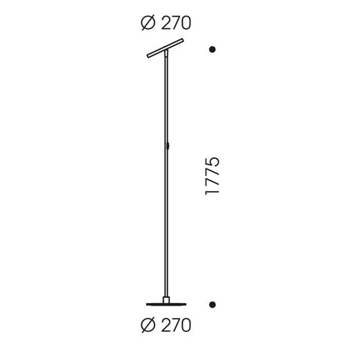 Oligo Decent Max Lampadaire Led Gris Mat