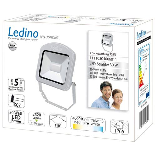 Spot Ext. Led Charlottenburg Argenté 30 W 4 000 K