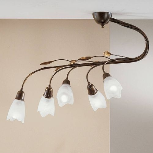 Plafonnier Décentré Campana À 5 Lampes, Droit