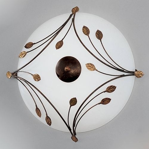 Plafonnier Foglie 46 Cm, 2 Ampoules