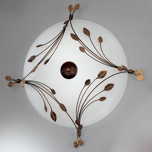 Plafonnier Foglie 67 Cm, 3 Ampoules