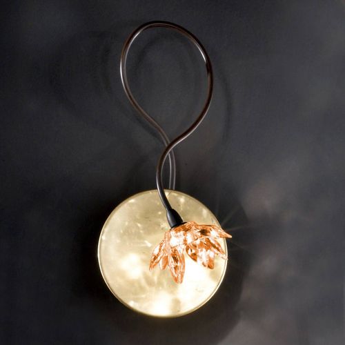 Applique Florale Fiorella À 1 Lampe Ambre