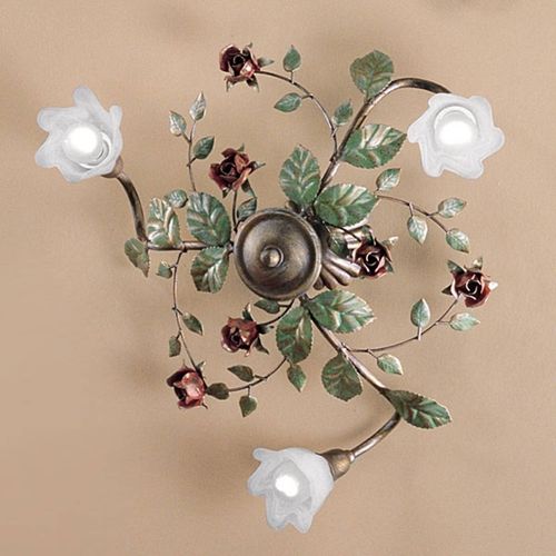 Plafonnier Rosaio, Rond, À 3 Lampes