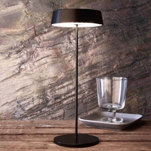Lampe À Poser Led Miram Batterie Dimmable, Noire