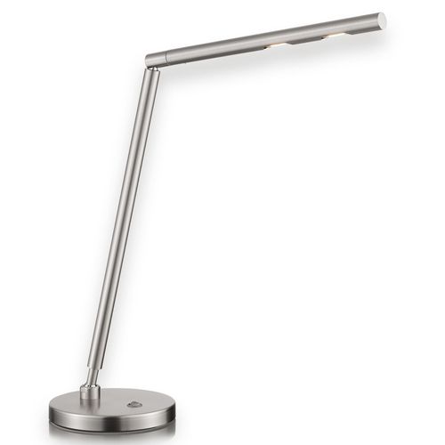 Lampe De Bureau Led Glance À L'aspect Nickelé