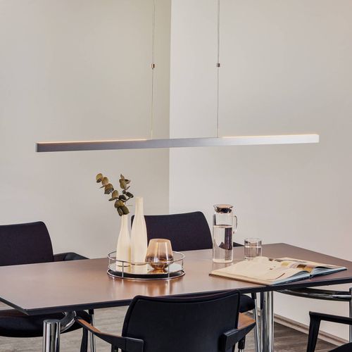 Suspension Led Pia Capteur Geste Nickel Mat 128 Cm