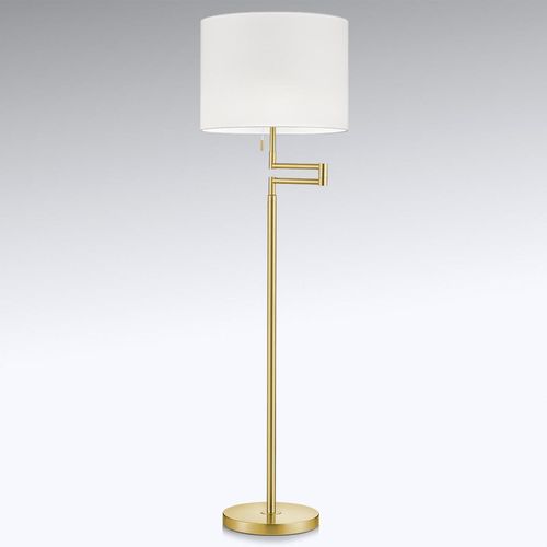 Lampadaire Lilian Avec Variateur Led, Laiton Mat