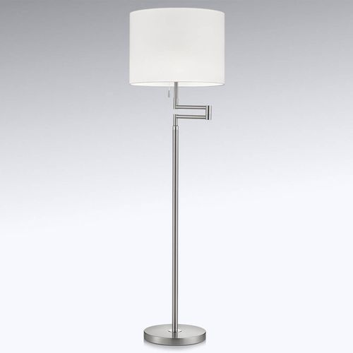 Lampadaire Lilian Variateur Led, Nickel Mat/Chromé