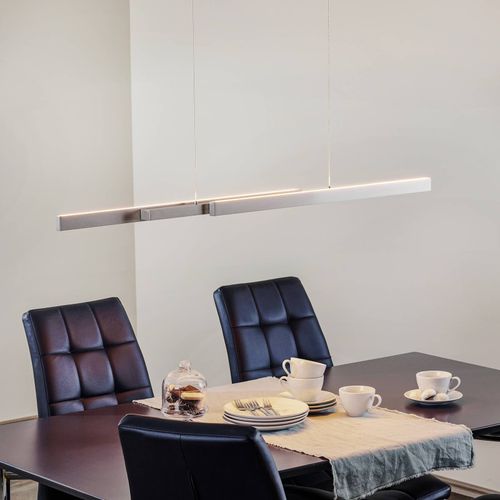 Suspension Led Lara, 134 Cm, Extensible, Nickel